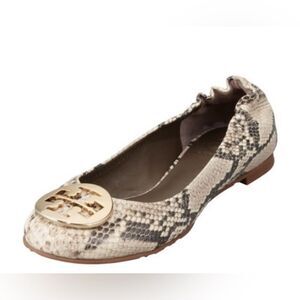 Tory Burch Reva snake skin Ballerina flats 9.5